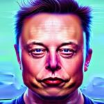 Visage drôle d’Elon Musk