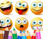 Livre de coloriage : Emoji drôle